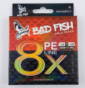 BADFISH PE LINE X8 VERDE #1.2MM/0.18MM 300M