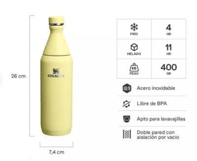STANLEY 20OZ ALL DAY SLIM BOTTLE POMELO GLOSS