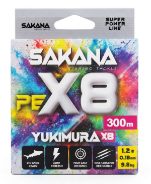SAKANA YUKIMURA X8 300M PE 1.2