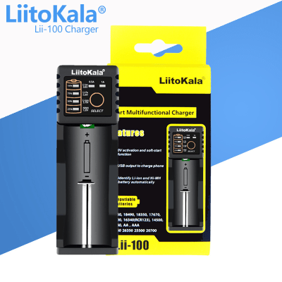 CARGADOR BATERIAS LIITOKALA LII-100
