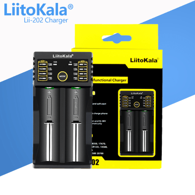 CARGADOR BATERIAS LIITOKALA LII-202