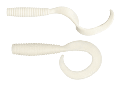 FISHBITES FIGHT CLUB 6IN GRUB WHITE KNUCKLE (WHITE)