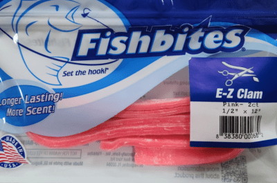FISHBITES EZ CLAM - PINK 2-CT 1/2 * 12 LONG LASTING