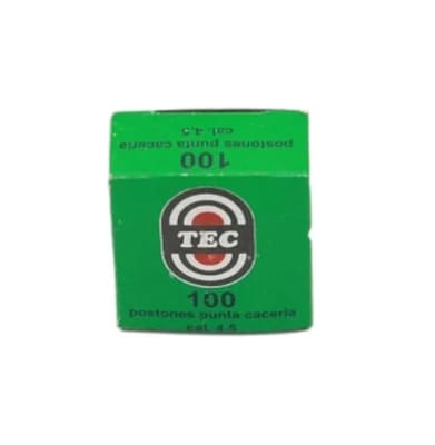 POSTON TEC MAGNUM 5.5mm 15gr PTA CACERIA X 100 CAJA VERDE