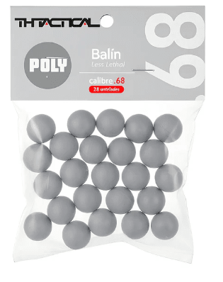 BALIN TRAUMATICO POLY THTACTICAL CAL.68 25UNI