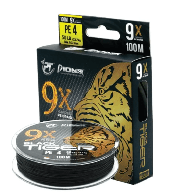 BLACK TIGER 9XBRAID 20LB 100M BLACK9