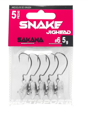SAKANA JIGHEAD SNAKE #6 5GR