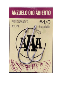 ANZUELO AAA OJO ABIERTO 4/0