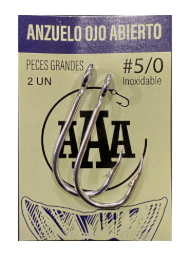 ANZUELO AAA OJO ABIERTO 5/0