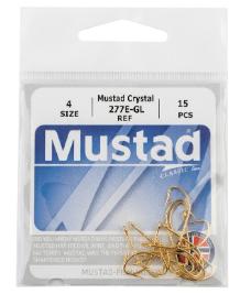 ANZUELO MUSTAD CRYSTAL 277E-GL N.4