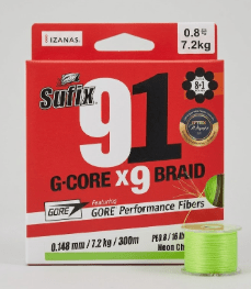 MULTIFILAMENTO SUFIX G-CORE X9 300M 0.14MM