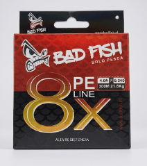 BADFISH PE LINE X8 MULTICOLOR #4.0MM/4.0MM 300M