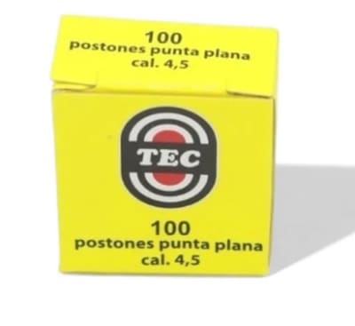 POSTON TEC 4.5mm PTA PLANA 8gr X100 CAJA AMARILLA