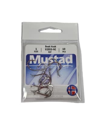 ANZUELO MUSTAD NIQUEL # 1 92553-NI