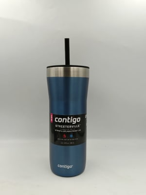 VASO TERMICO CON BOMBILLA CONTIGO STREET AZUL