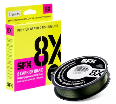MULTIFILAMENTO 8X SFX 0.12 MM VERDE 270MT