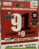 MULTIFILAMENTO SUFIX G-CORE X9 300M 0.205MM1