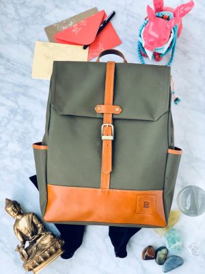 Mochila Chañar Verde Musgo Mochila Chañar Verde Musgo