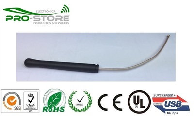 Antena PIGTAIL CON CAPUCHON 13CM Antena PIGTAIL CON CAPUCHON 13CM