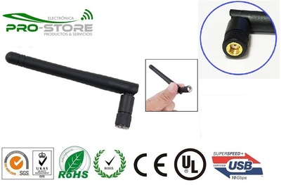 Antena WIFI 2.4G EN 2DBI-RG178-L109 Antena WIFI 2.4G EN 2DBI-RG178-L109