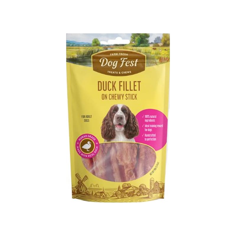 DogFest Adult Filetes Masticables de Pato 90 Grs Berlin Happy Pet Shop