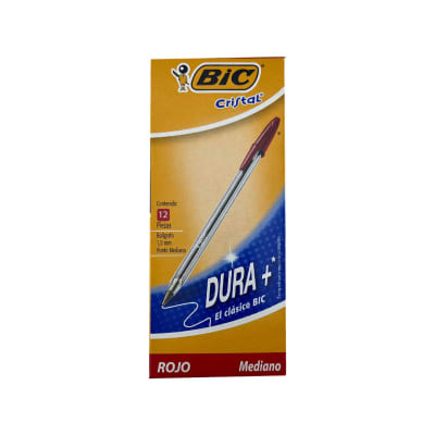 BOLIGRAFOS  CRISTAL MEDIUM RED1