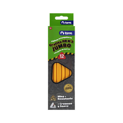 LAPICES JUMBO GRAFITO TRIAN 12UNID TORRE