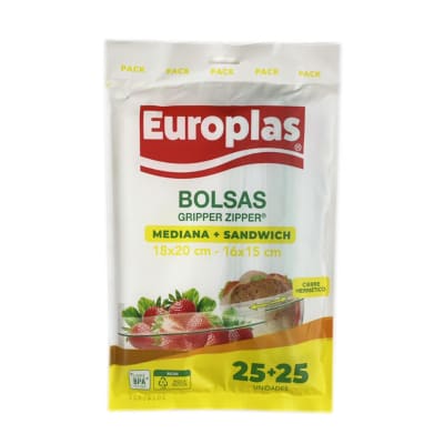 EUROPLAS BOLSA SANDWICH + COLACION1