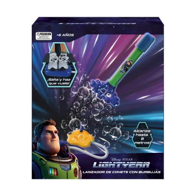 LANZADOR DE COHETE C/BURBUJAS LIGHTYEAR DISNEY