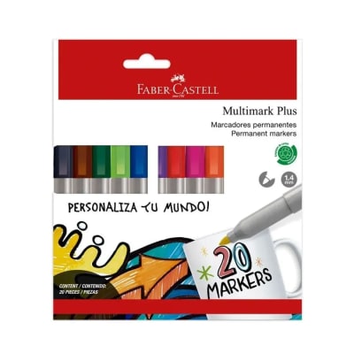 MARCADOR MULTIMARK PLUS BL 20 UND FABER - CASTELL