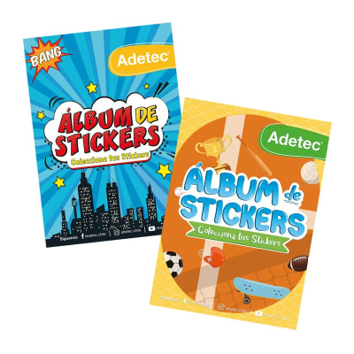JUEGA Y COLOREA CON STICKERS - LIBRO DE STICKERS ADETEC
