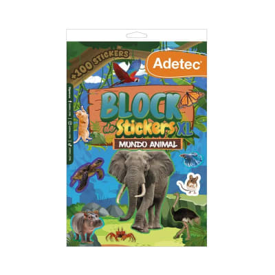 BLOCK STICKERS XL ANIMALES ADETEC1