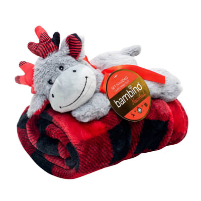 SET FRAZADA + PELUCHE RENO1
