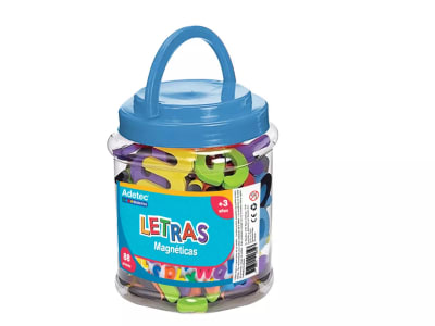 LETRAS MAGNÉTICAS GOMA EVA ADETEC 88 PIEZAS