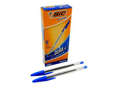BOLÍGRAFO CRISTAL MEDIUM BLUE 12 UND BIC1
