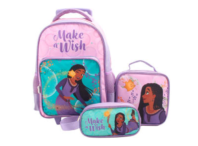 SET PROMO WISH  BTS 3 PIEZAS MOCHILA 15 LONCHERA -ESTUCHE1