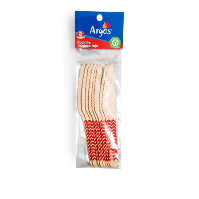 CUCHILLO DE MADERA ROJO