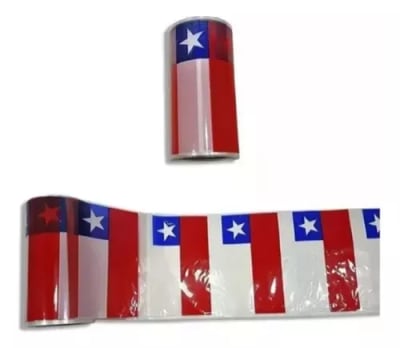 ROLLO BANDERA CHILENA 20CM 50MT