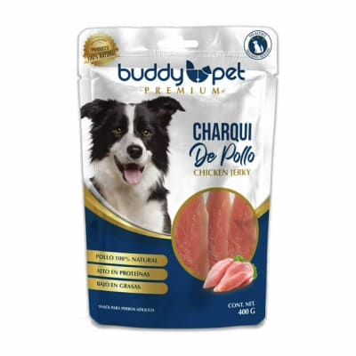 CHARQUI DE POLLO 100 GRS BUDDY PET1