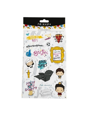 STICKERS PARA NOTEBOOK FRIENDS 3 DISEÑOS