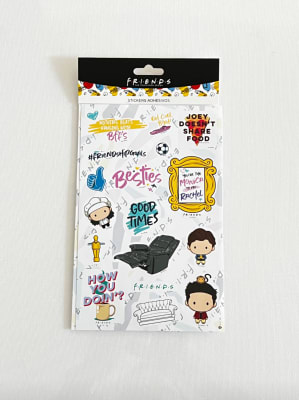 STICKERS PARA NOTEBOOK FRIENDS 3 DISEÑOS