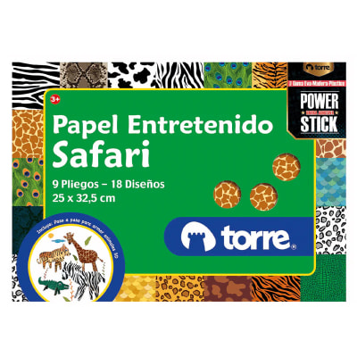 BOLSON PAPEL ENTRETENIDO ANIMALES TORRE (