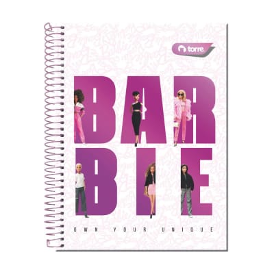 CUADERNO TOP BARBIE 7MM 120HJS TORRE