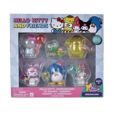 PACK DE 6 FIGURAS HELLO KITTY AND FRIENDS