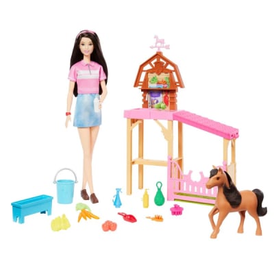DETECTIVE BARBIE: LA GRAN CARRERA DE CABALLOS CUIDADO DE PONYS CON RENEE1