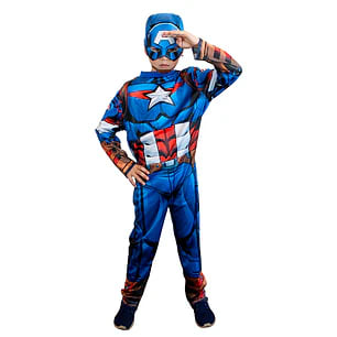 DISFRAZ CAPITÁN AMERICA ASSEMBLE CLASIC 1 UN