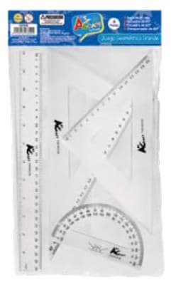 SET DE REGLAS 4 REGLAS D/ACRILICA HUMO GRANDES ART & CRAF