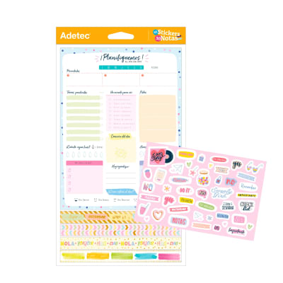 PLANIFICADOR DIARIO ADETEC - WASHING TAPE Y STICKERS
