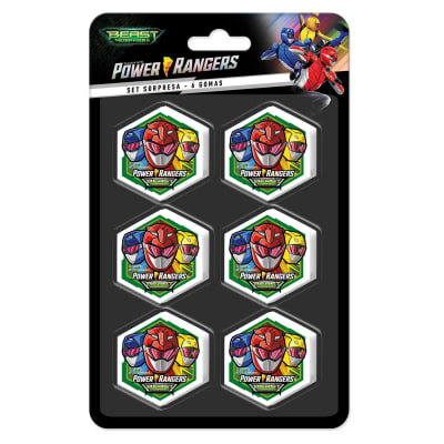 SET SORPRESA 6 GOMAS POWER RANGER