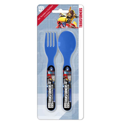 SET TENEDOR Y CUCHARA TRANSFORMERS